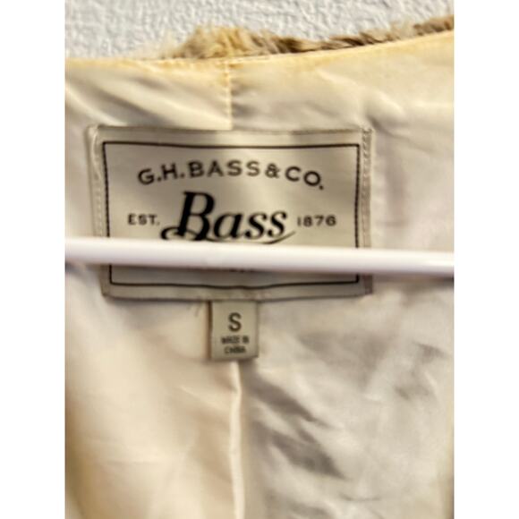 G.H. Bass & Co. Faux Fur Vest Women’s Small – Light Brown with Dark Streaks - Picture 7 of 7